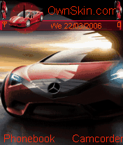 ANIMATED CAR MERCEDES RED BLACK