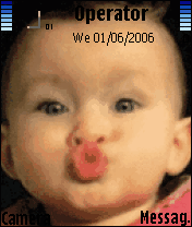 kissing baby