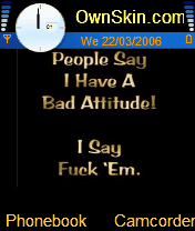 bad attitude