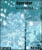 动态雪银树