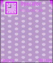 purple polka dots