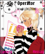 bLoNdE GirL dRiNkiNg