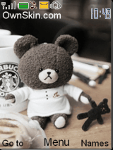 animated teddy bear love starbucks
