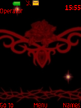 RED AND BLACK ROSE