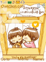 animated love couple cute kawaii 