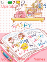 Animated happy together diary book cute