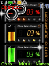 animated battery theme clock speed - Mobile Themes for Nokia Asha 203