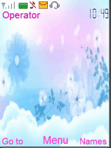 blue and pink