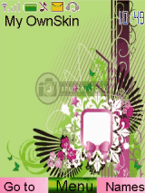 green and pink