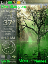 animeted green nature