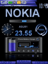 nokia blue clock