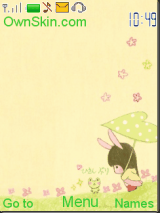 little girl and frog