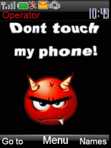 Dont touch my phone