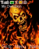 Flaming Skull