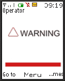 warning
