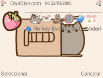 Pusheen playing with the box