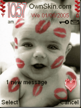 cute sweet kiss baby