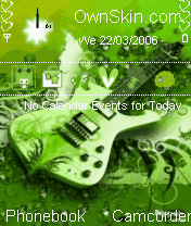 green guitar