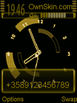 animated gold clock