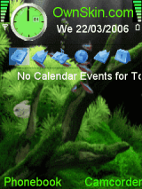 animated green aquarium