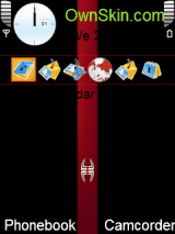 abstract red black theme