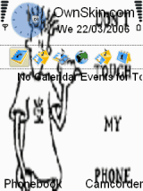 dont touch my phone
