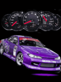 Purple car animated