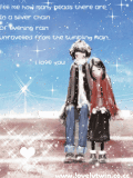 animated love snow romance cute kawaii